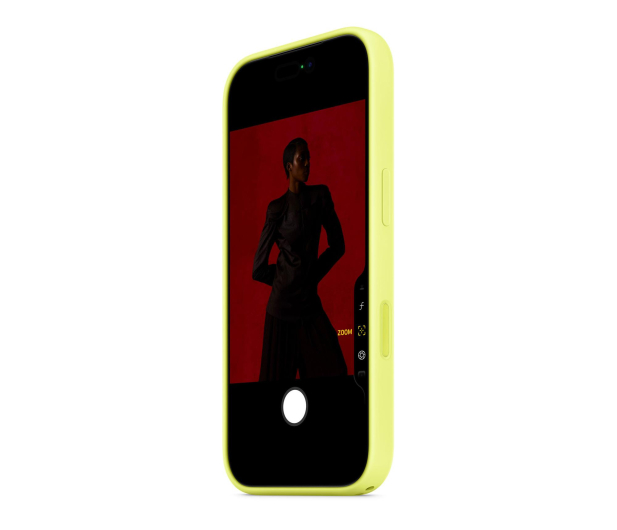 APPLE iPhone 17 Pro Silicone Case with MagSafe – Neon Yellow - 1362670 - zdjęcie 2